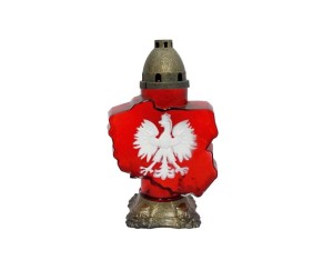 Znicz Szklany Gloss R-52 z Godłem  